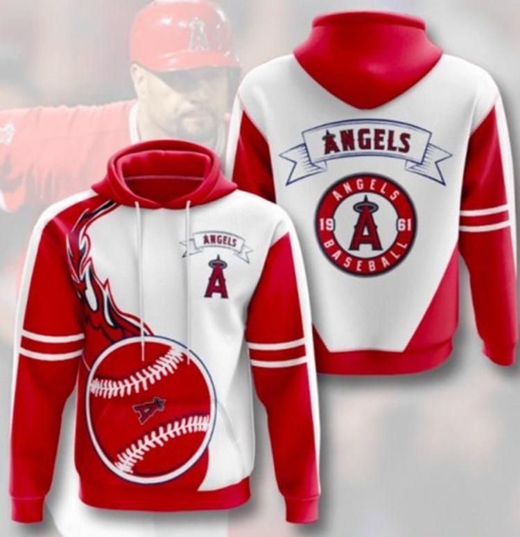 Angels Baseball Red Limited 3D Hoodie