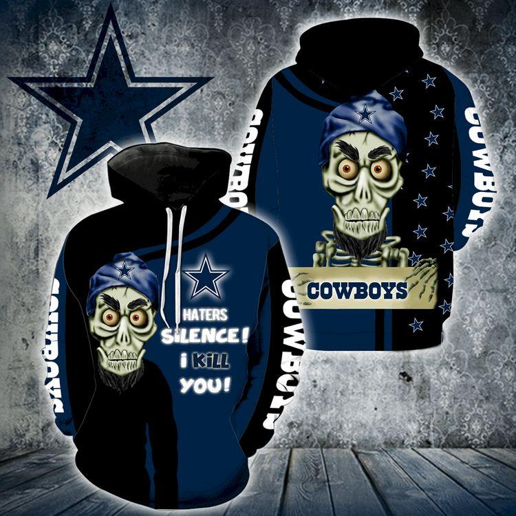 Dallas Cowboys Skull Full For Men And Women Limited 3D Hoodie