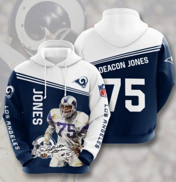 Deacon Jones 75 Limited 3D Hoodie