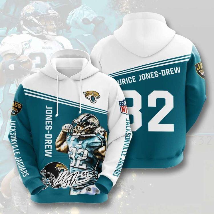 Jacksonville Jaguars No864 Custom Limited 3D Hoodie