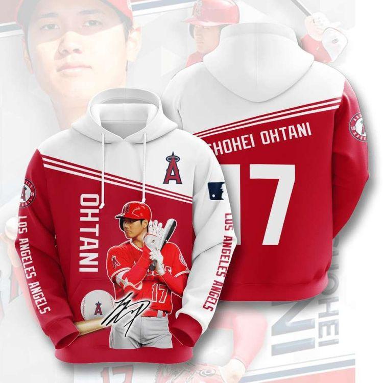 Los Angeles Angels No1008 Custom Ver 1 All Over Print Hoodie