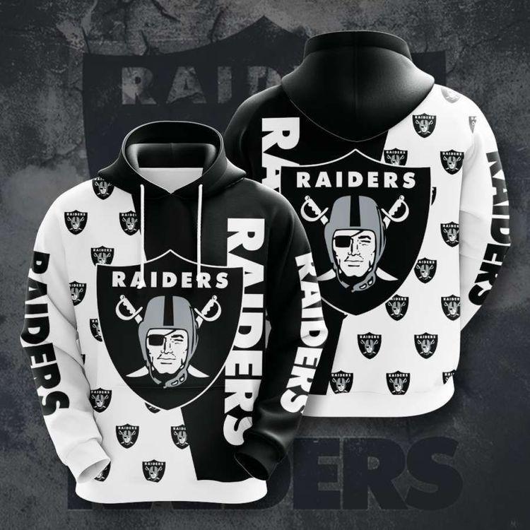 Oakland Raiders No1520 Custom All Over Print Hoodie