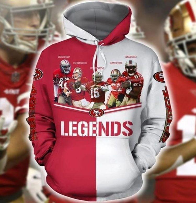 San Francisco 49ers Legends All Over Print Hoodie