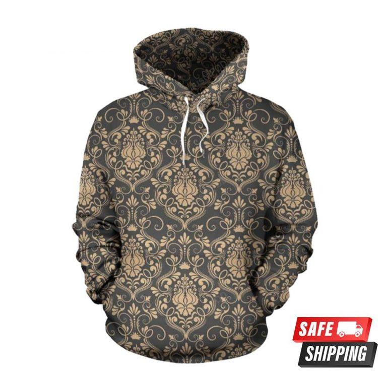 Damask Elegant Luxury Pattern All Over Print Hoodie