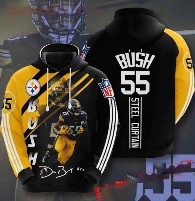 Nfl Pittsburgh Steelers Custom 3d Pullover V14 3D Hoodie