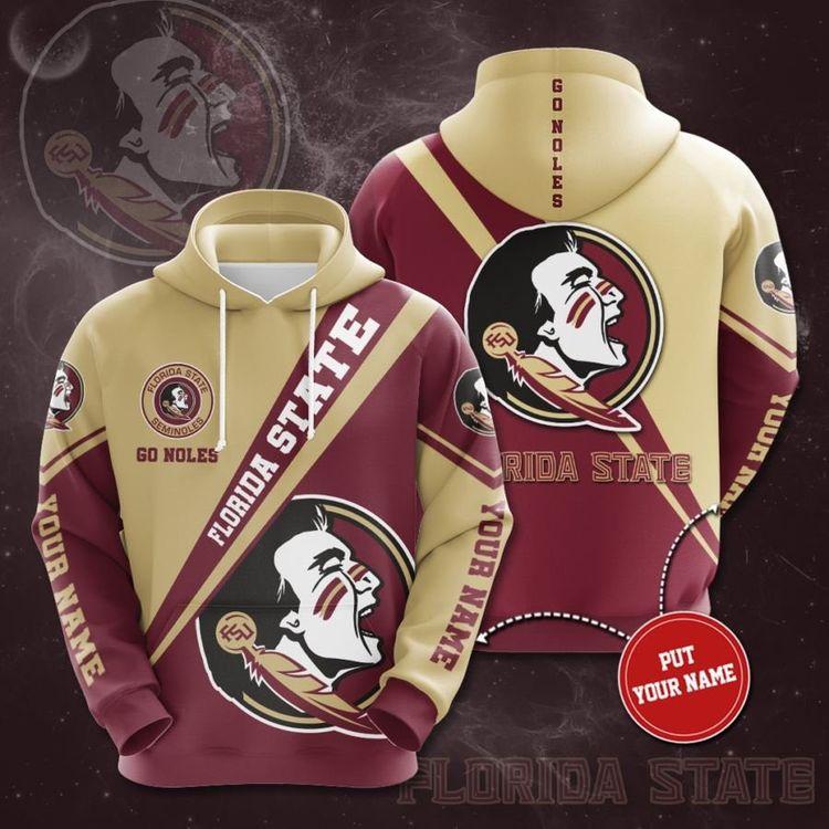 Personalized Florida State Seminoles No663 Custom Ver 1 3D Hoodie