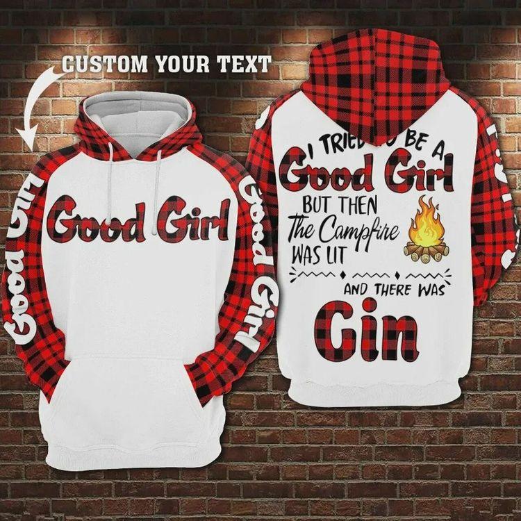 Personalized I Tried To Be A Good Girl Camping Ver 1 Limited 3D Hoodie