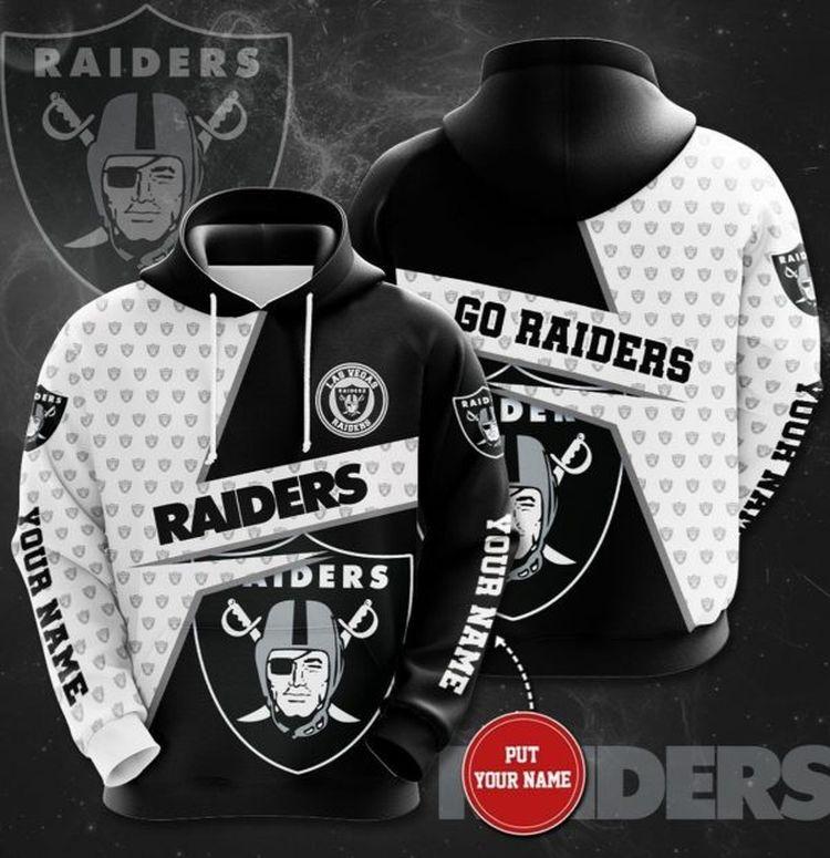 Personalized Name Las Vegas Raiders Go Raiders 3D Hoodie