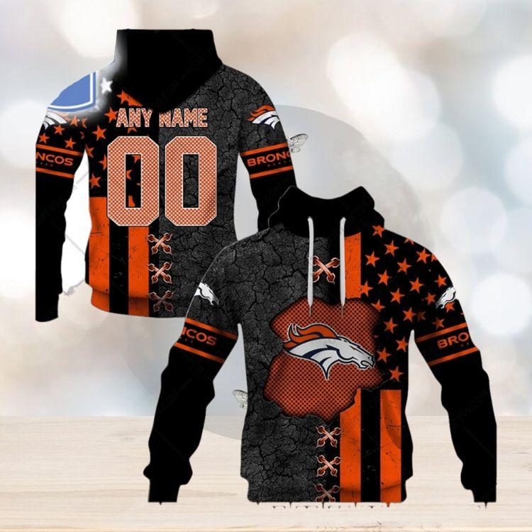 Personalized Nfl Denver Broncos Flag Special Design Limited 3D Hoodie