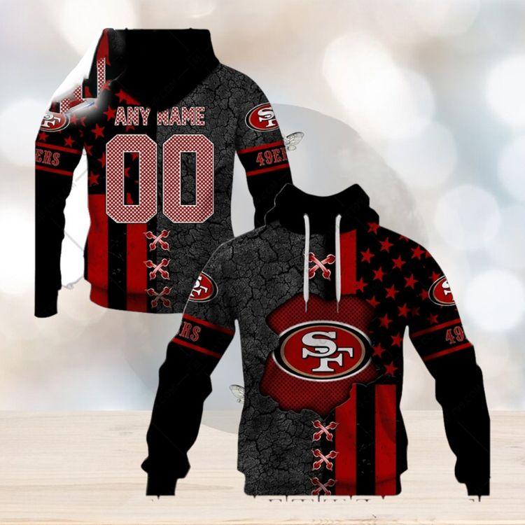 Personalized Nfl San Francisco 49ers Flag Special Design 3D Hoodie