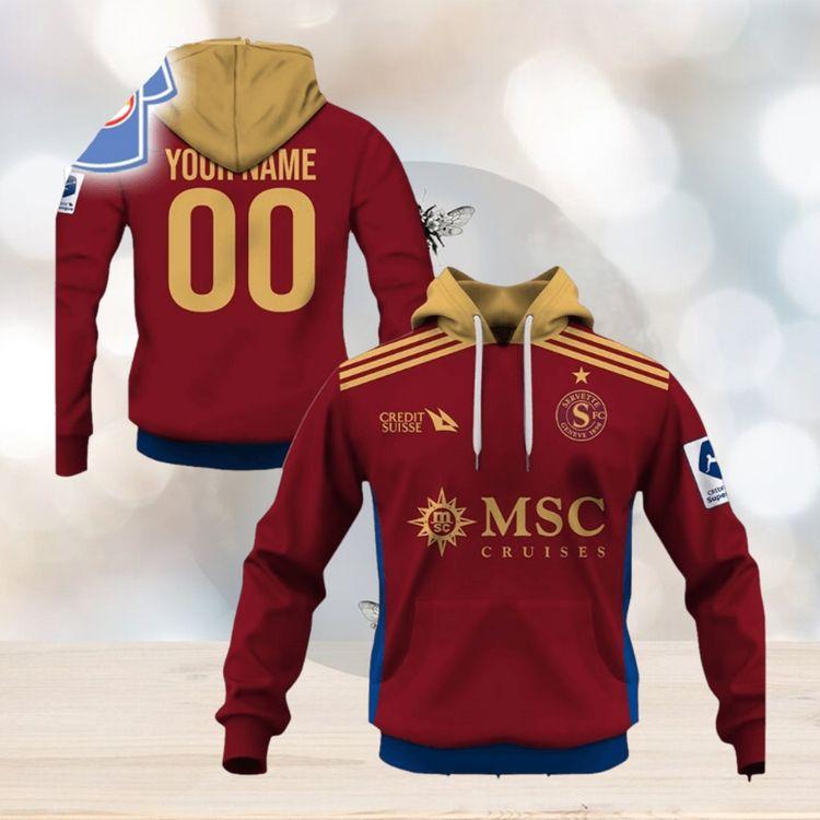 Personalized Swissfb Servette Fc Home Jersey Style All Over Print Hoodie