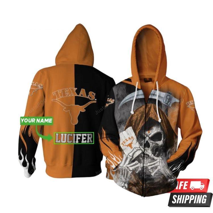 Personalized Texas Longhorn Custom Name Limited 3D Hoodie