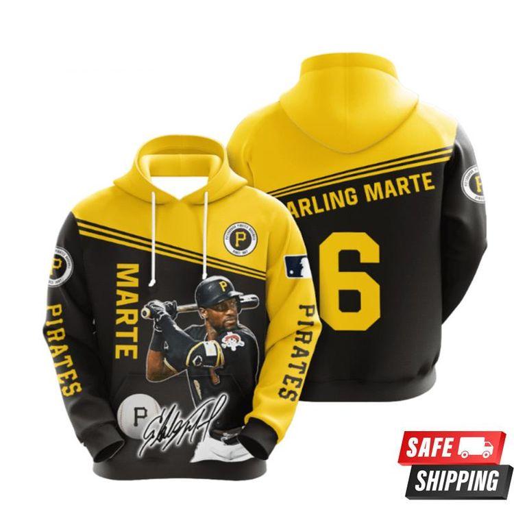 Pittsburgh Pirates Starling Marte Limited 3D Hoodie