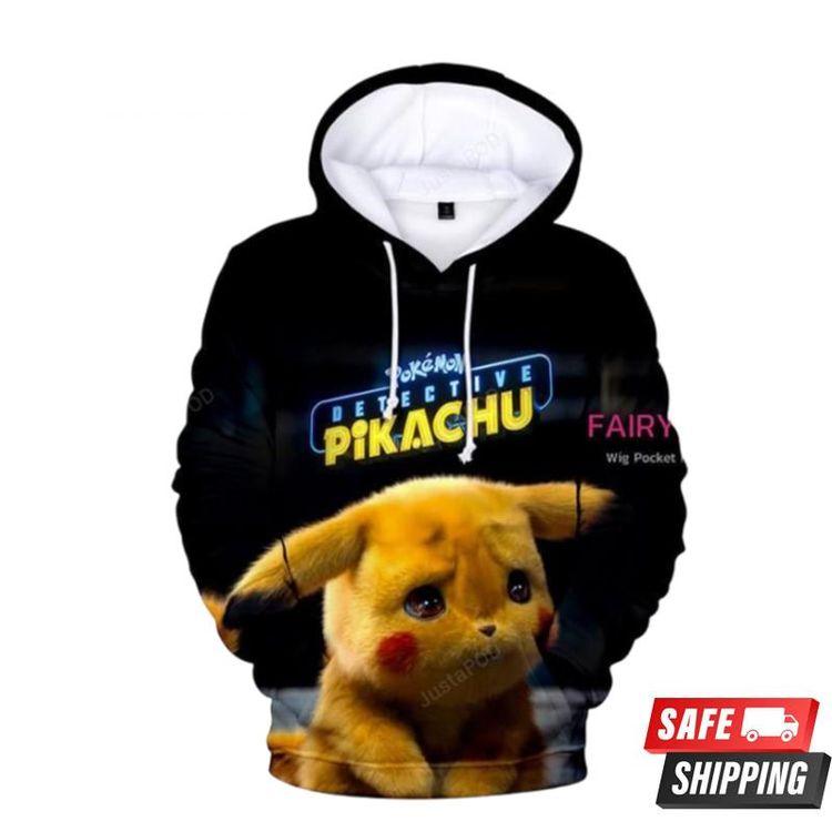 Pokemon Detective Pikachu E All Over Print Hoodie