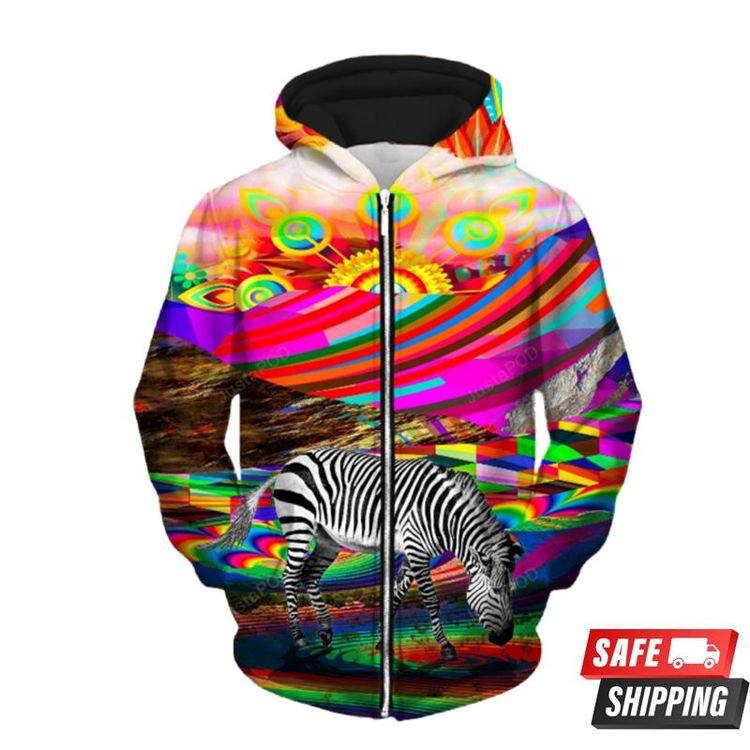 Rainbow Land Up All Over Print Hoodie