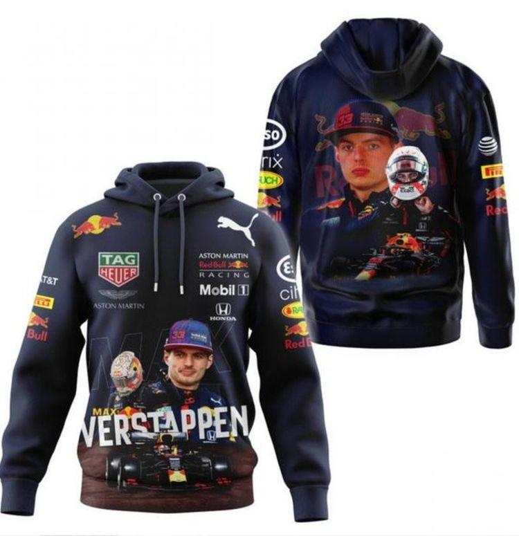 Red Bull Max Verstappen F1 World Champion Limited 3D Hoodie
