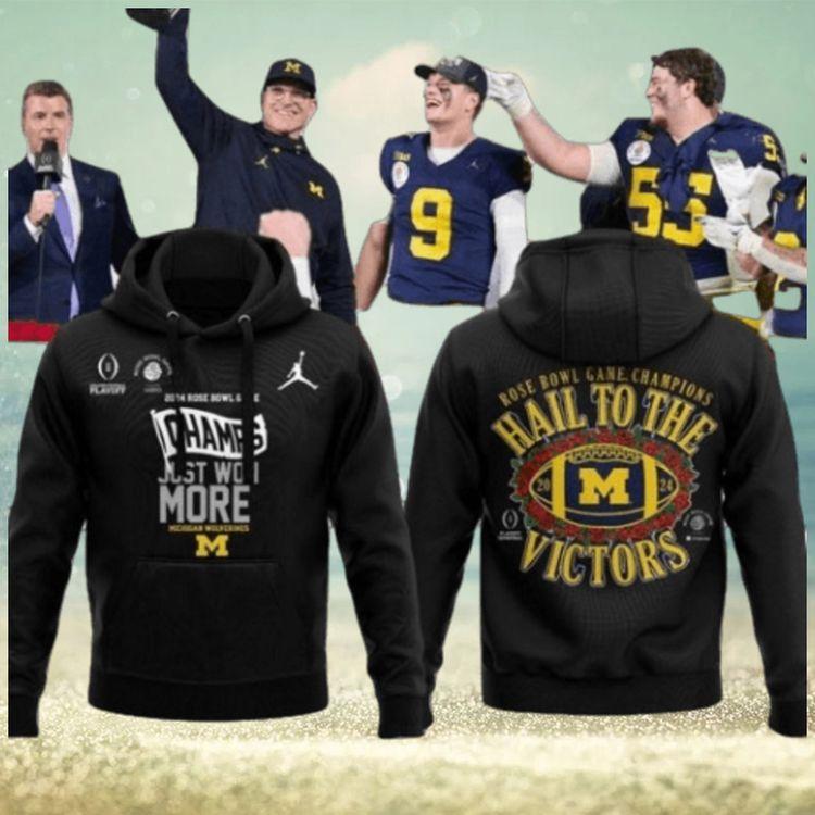 Rose Bowl Game Champions Hail To The Victors Michigan Wolverines All Over Print Hoodie