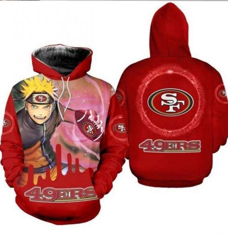 San Francisco 49ers 3d Pullover All Over Print Hoodie