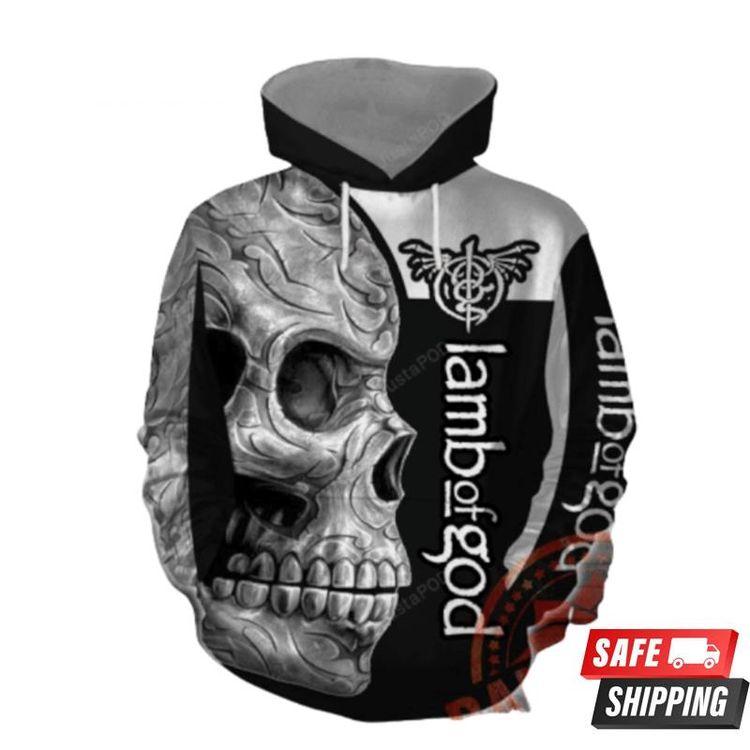 Skull Lamb Of God Rock Band Men And Women Skull Lamb Of God Rock Band Skull Lamb Of God Rock Band 3D Hoodie