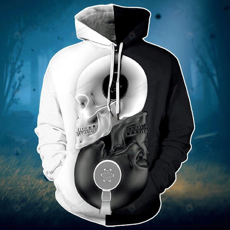 Skull Machine 3d Limited 3D Hoodie