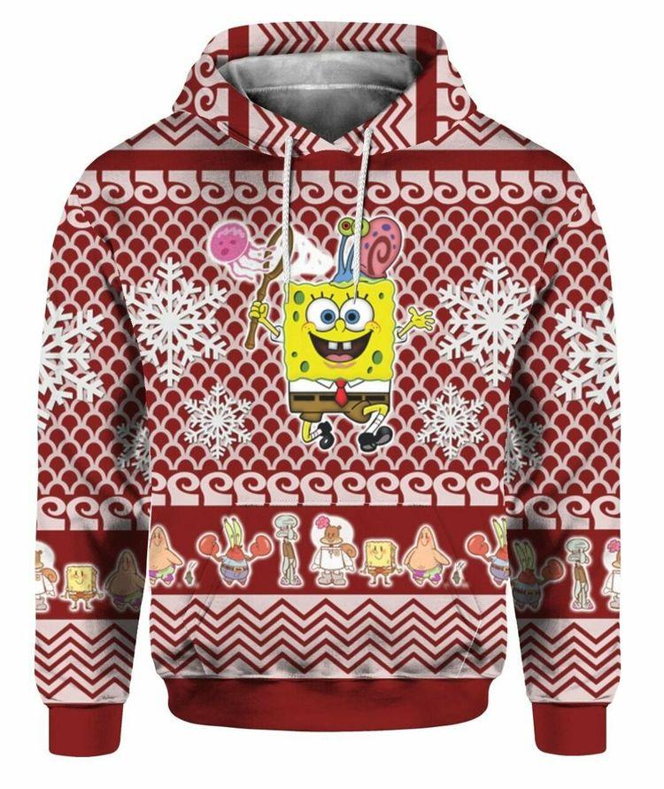 Spongebob Squarepants 3d All Over Print Hoodie