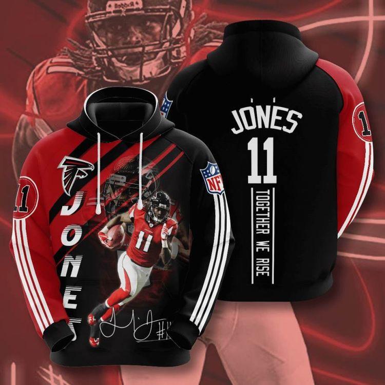 Sports American Football Nfl Atlanta Falcons Julio Jones Usa 951 Limited 3D Hoodie
