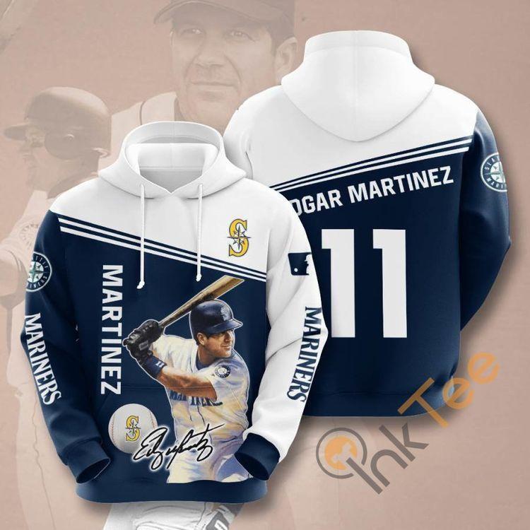 Sports Baseball Mlb Seattle Mariners Edgar Martnez Usa 1219 3D Hoodie