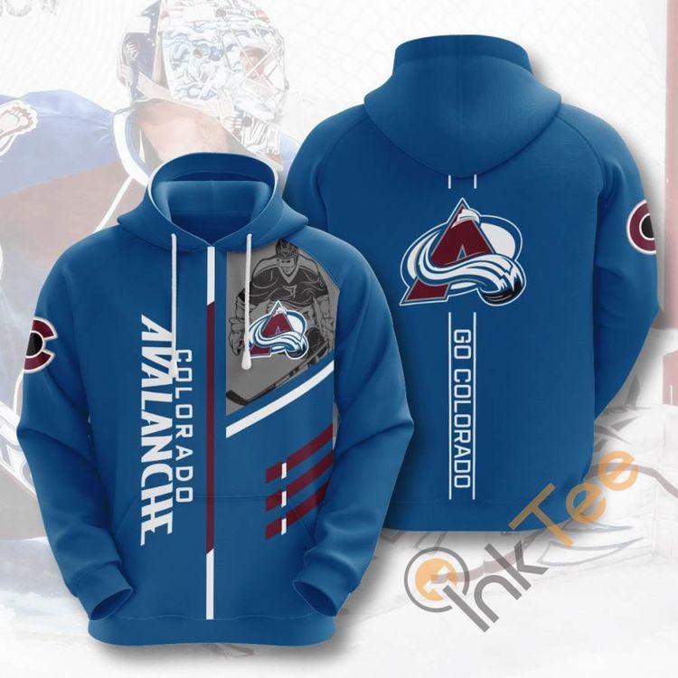 Sports Hockey Nhl Colorado Avalanche Usa 117 All Over Print Hoodie