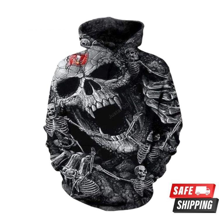 Tampa Bay Buccaneers Dark Skull Limited 3D Hoodie