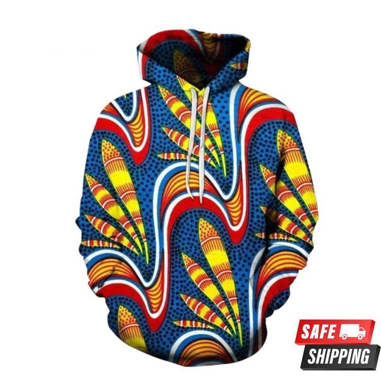 Vibrant Tribal Art 3D Hoodie