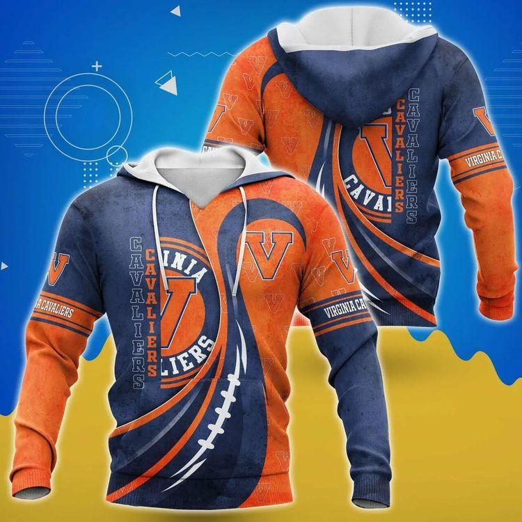 Virginia Cavaliers Ball Football Virginia Cavaliers Fan Gift Ideas 3D Hoodie
