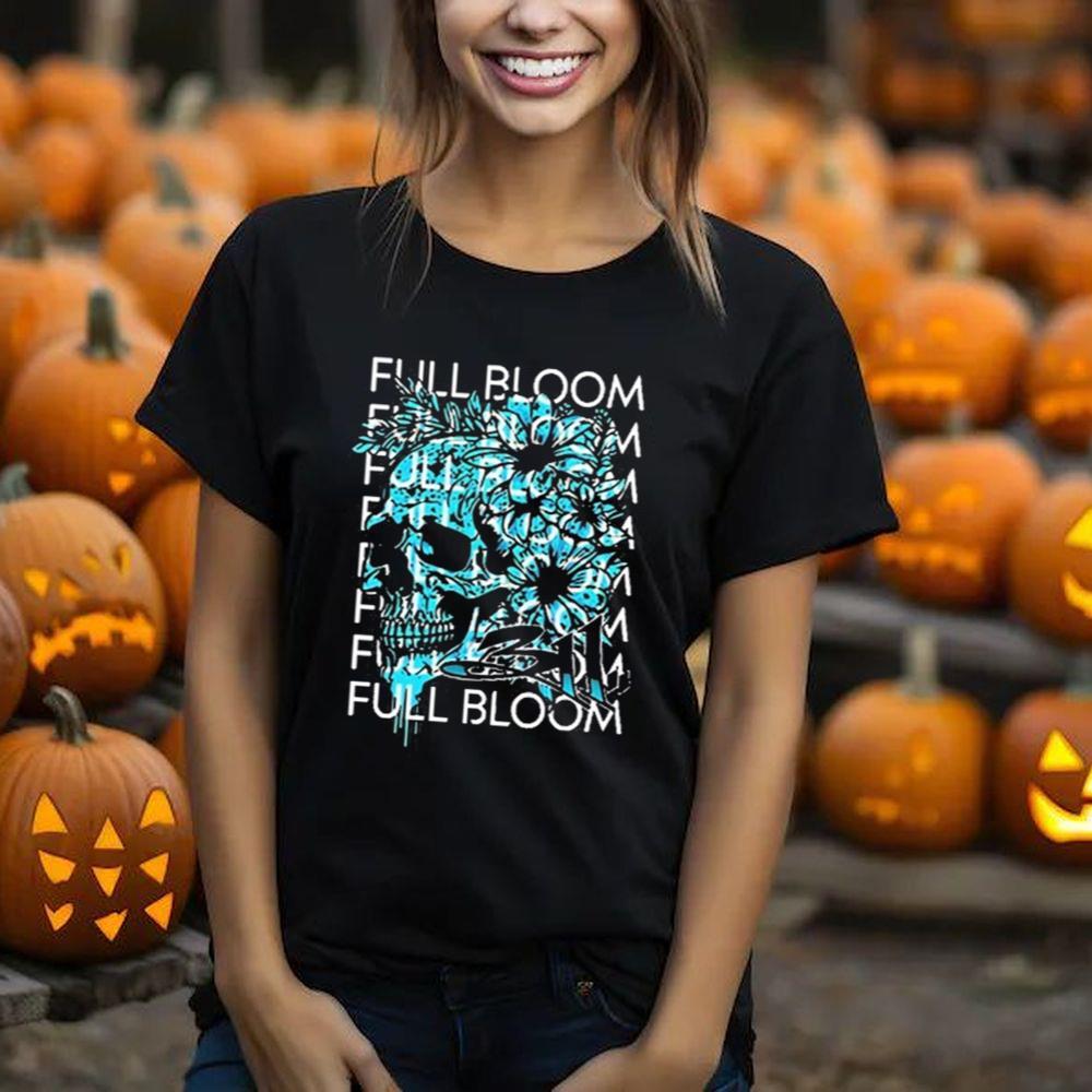 Skull Art 311 Full Bloom 2024 Design T-shirt
