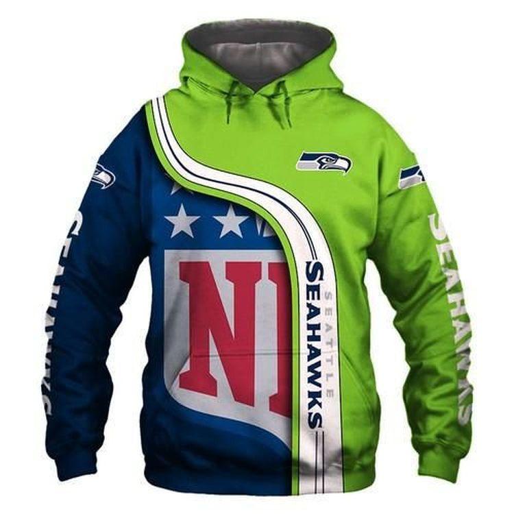 Amazon Sports Team Official Nfl Seattle Seahawks No971 Size S To 5xl Limited 3D Hoodie