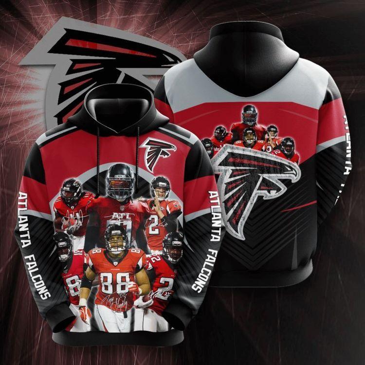 Atlanta Falcons No119 Custom All Over Print Hoodie
