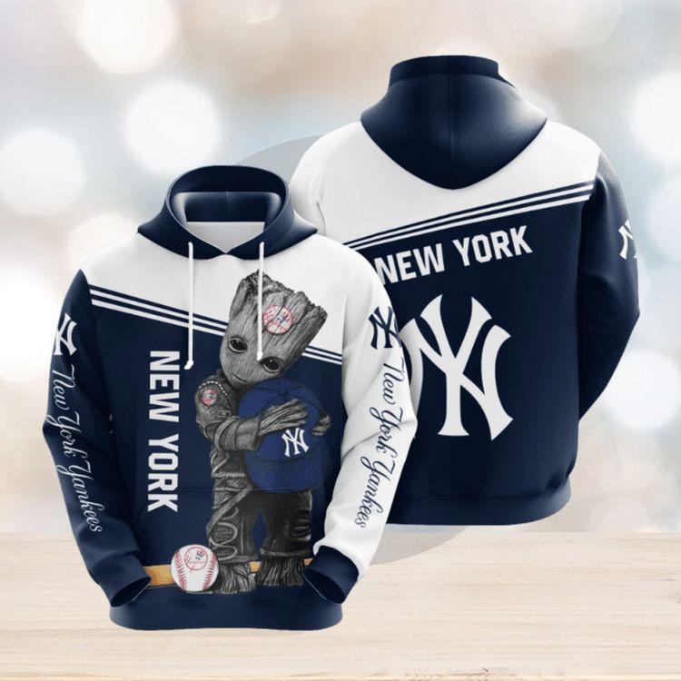 Baby Groot New York Yankees 3d Printed 3D Hoodie