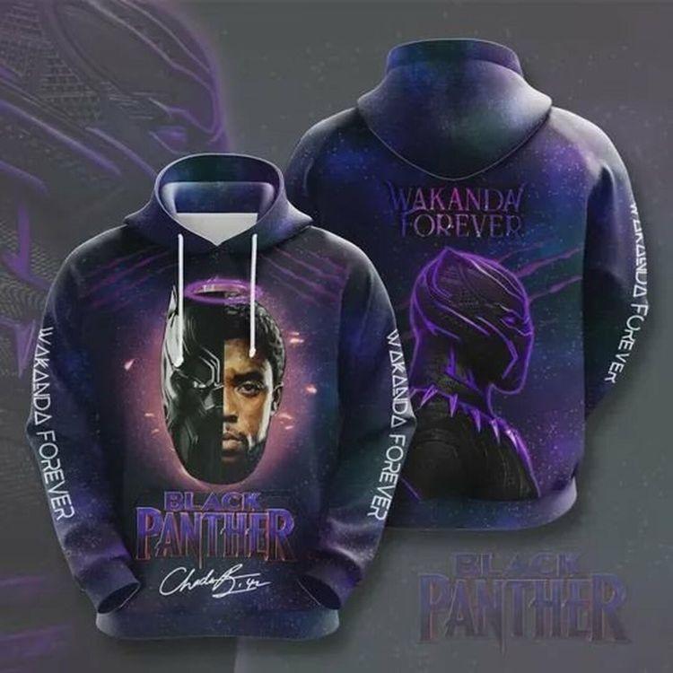 Black Panther Wakanda Forever 3d 3D Hoodie