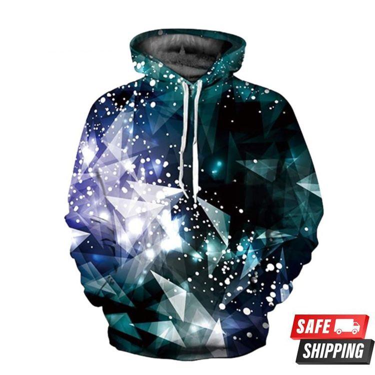 Bright Polyhedron 3D Hoodie