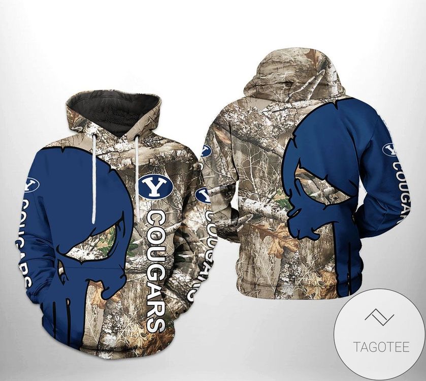 Byu Cougars Ncaa Camo Veteran Hunting 3d Printed 3D Hoodie