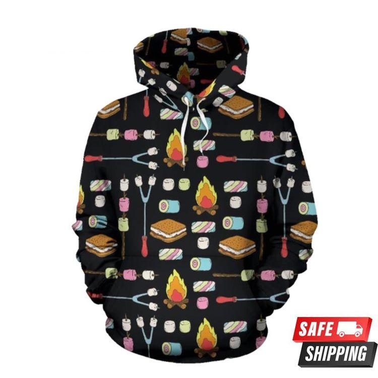 Camping Campfire Marshmallows Limited 3D Hoodie