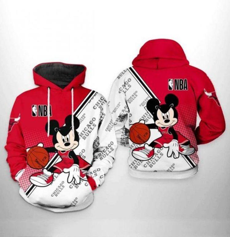 Chicago Bulls Nba Mickey 3d Printed V3 Ver 1 Limited 3D Hoodie