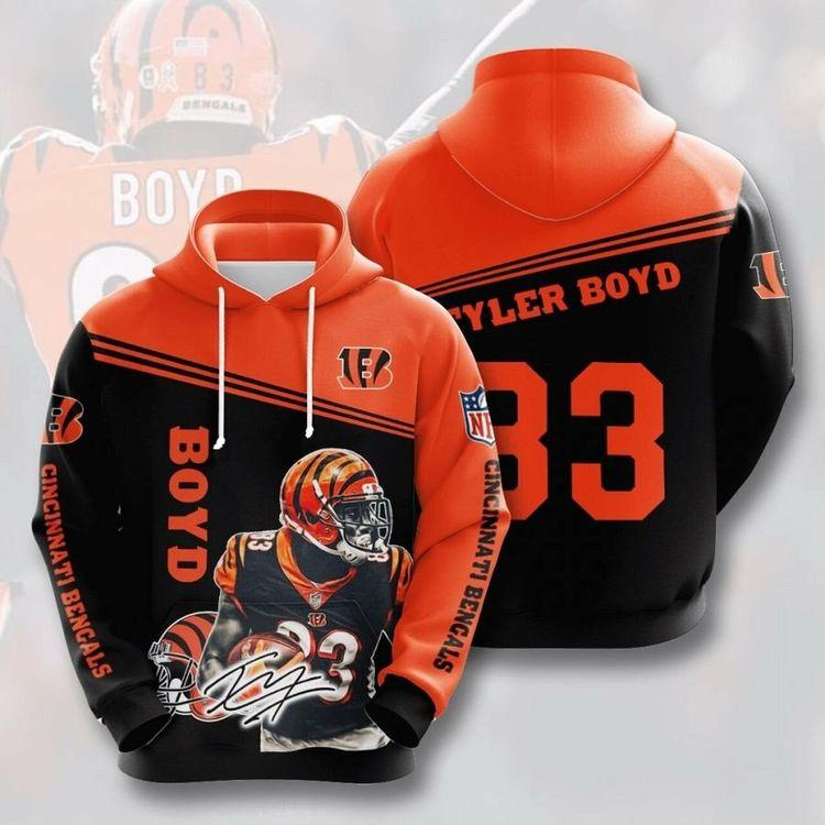 Cincinnati Bengals Tyler Boyd 3d 3D Hoodie