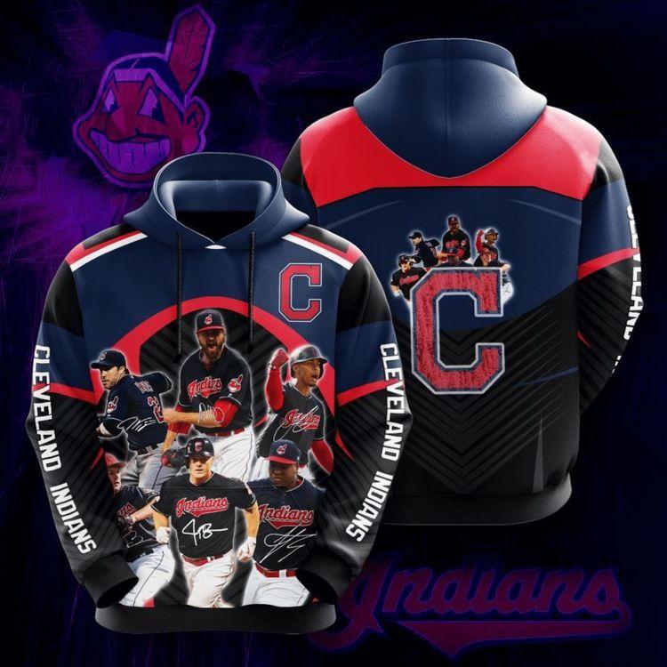 Cleveland Indians No463 Custom Limited 3D Hoodie