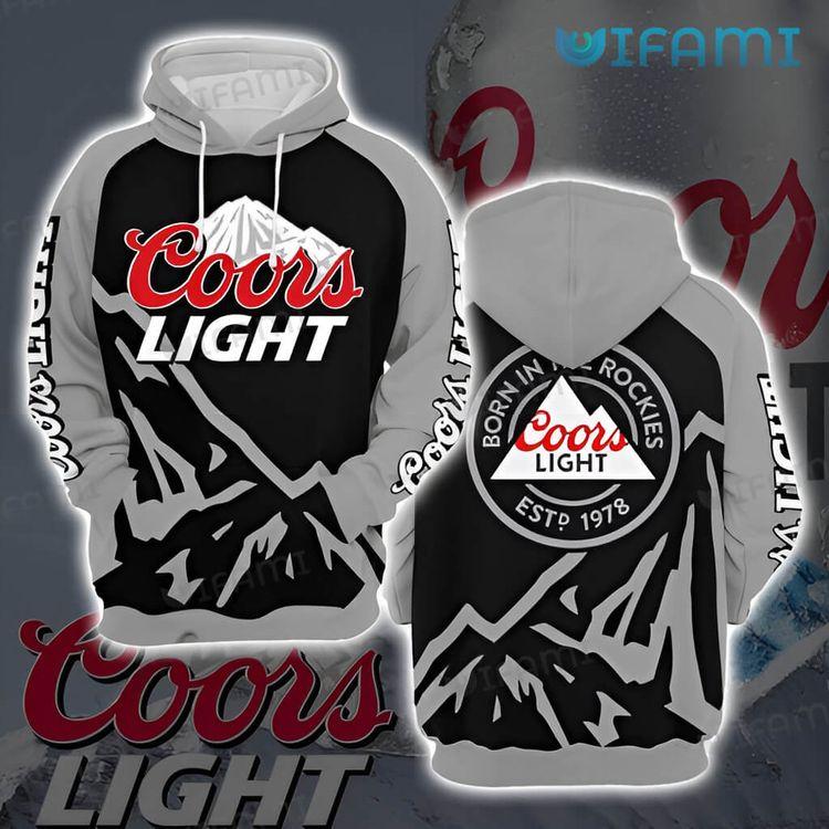 Coors Light Black Grey Beer Lovers Gift All Over Print Hoodie