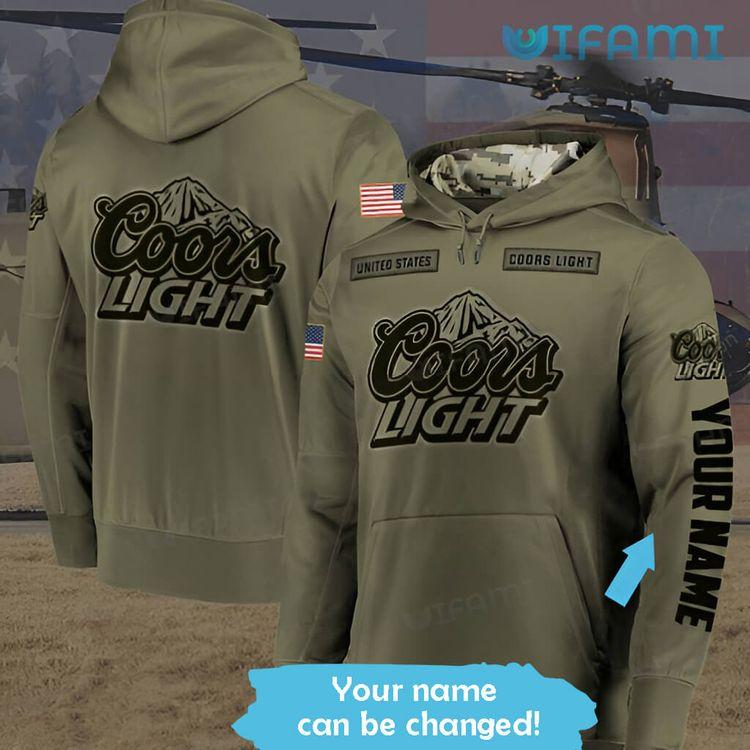 Coors Light Personalized Us Army Beer Lovers Gift Limited 3D Hoodie