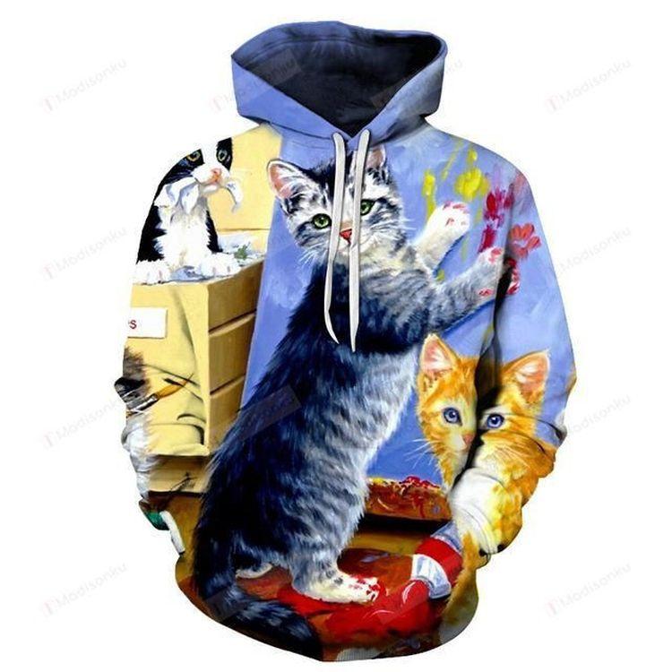 Cute Cat 3d Limited 3D Hoodie