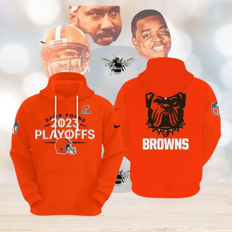 Dawg Pound 2023 Playoffs Cleveland Browns Ver 1 All Over Print Hoodie