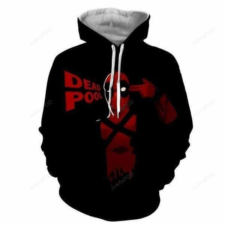 Deadpool Black And Red 3d Limited 3D Hoodie