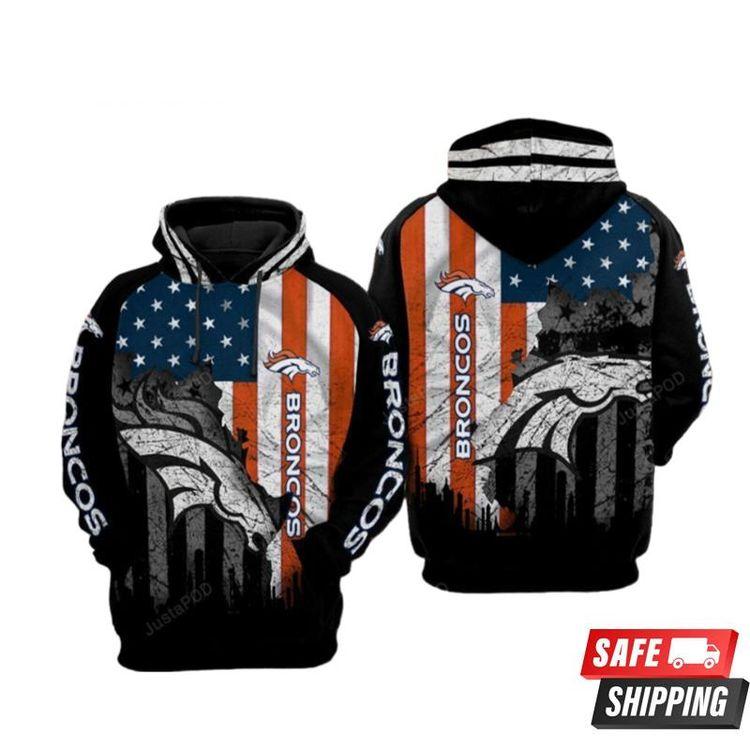 Denver Broncos Nfl Football Flag American Denver Broncos Limited 3D Hoodie
