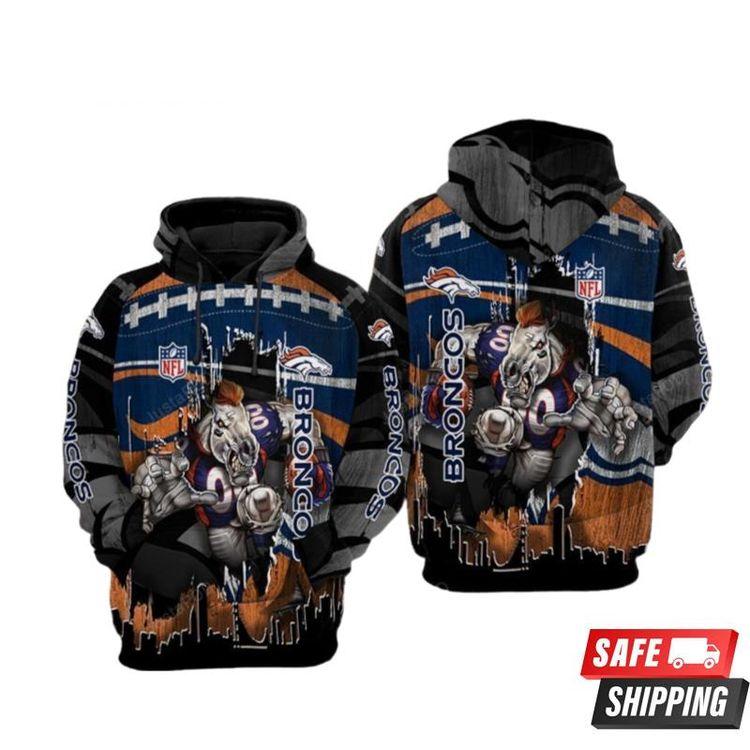 Denver Broncos Nfl Football Limeted Denver Broncos Limited 3D Hoodie