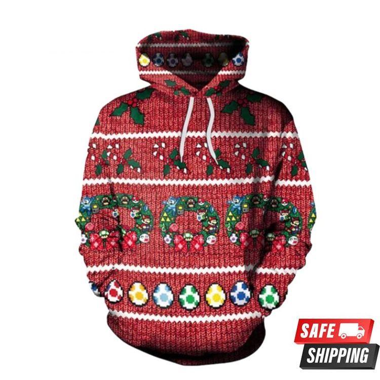 Digital Baggy Christmas 3D Hoodie